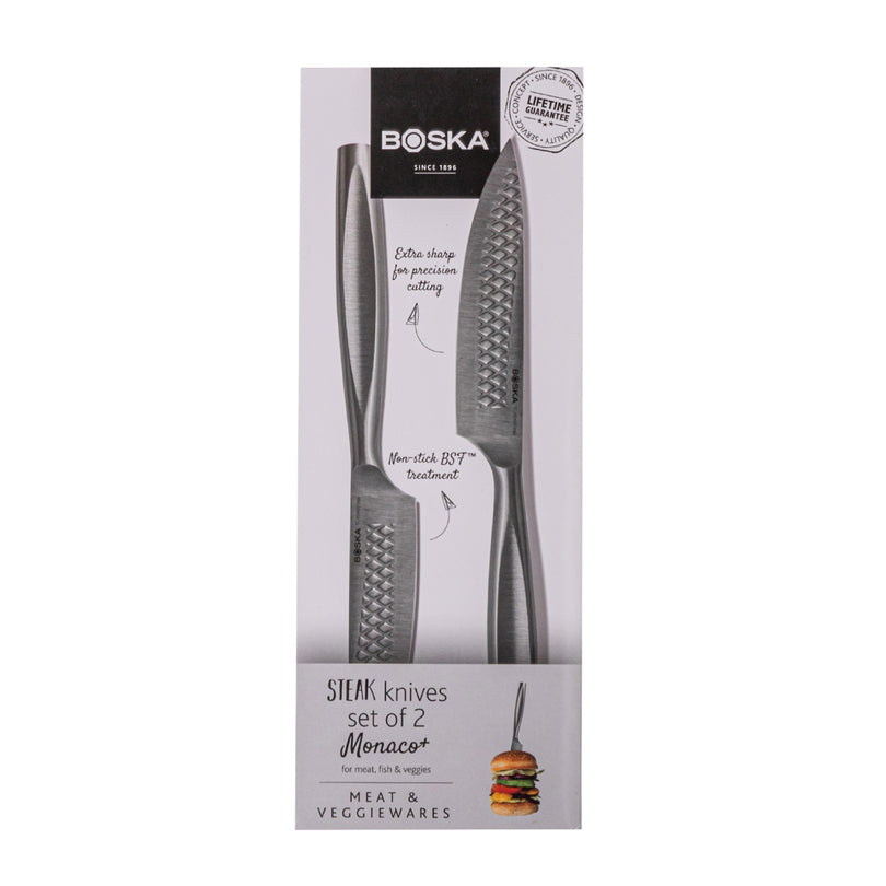 Coltello bistecca "Monaco+", confezione 2 pezzi cm 11/23,5