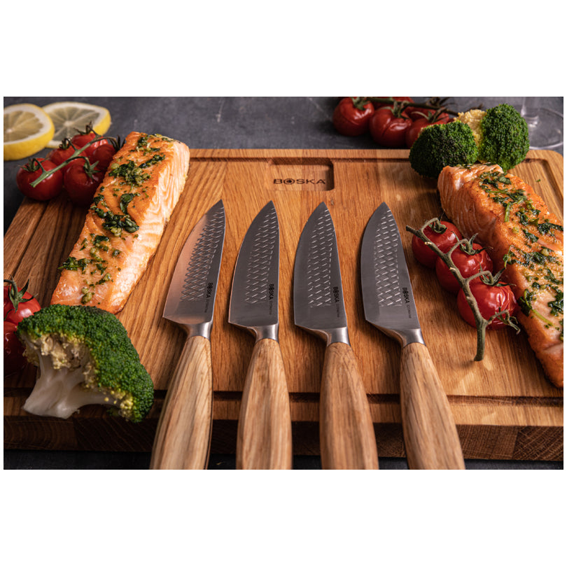 Coltello bistecca "Oslo+", confezione 4 pezzi cm 13/24