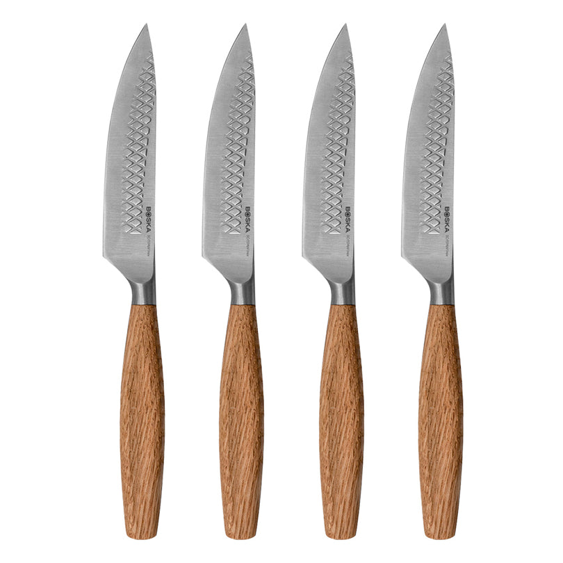 Coltello bistecca "Oslo+", confezione 4 pezzi cm 13/24