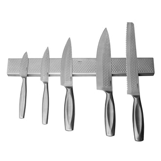 Set coltelli cucina "Monaco+" con barra magnetica porta coltelli, 6 pezzi
