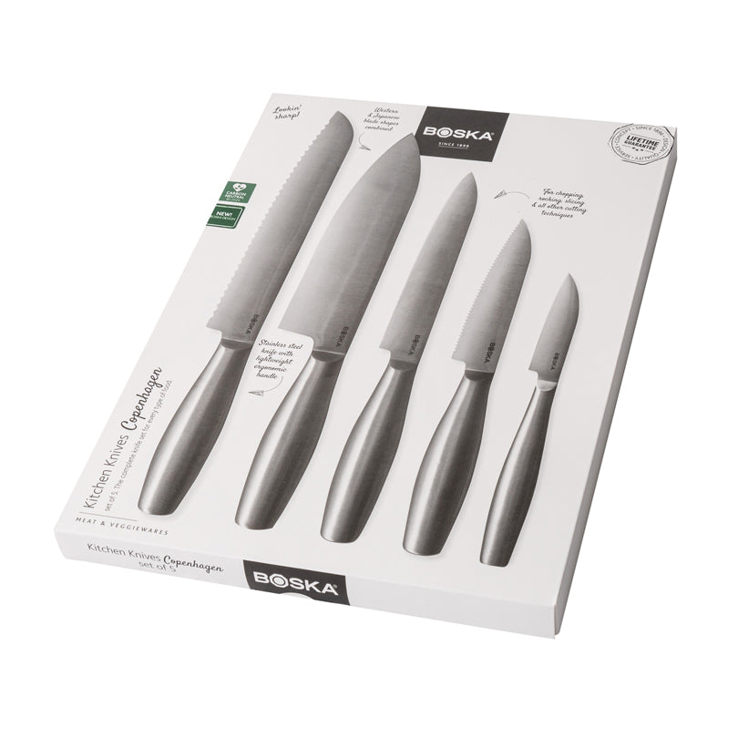 Set coltelli cucina "Copenhagen", 5 pezzi cm 8-20