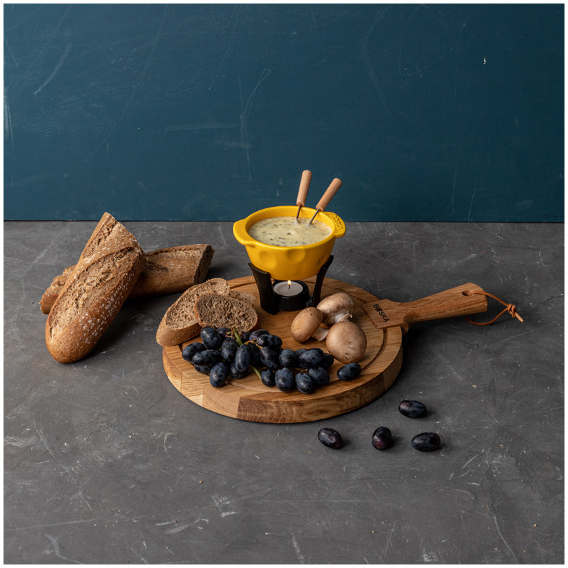 Servizio fonduta formaggio "Party Mini Cheesy", 5 pezzi ml 300/cm Ø14x11