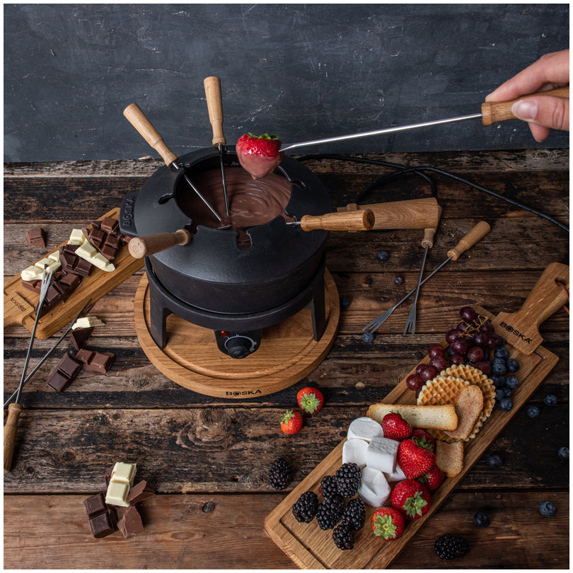 Servizio fonduta elettrico "Pro", 12 pezzi l 2,15/cm Ø40x28,5