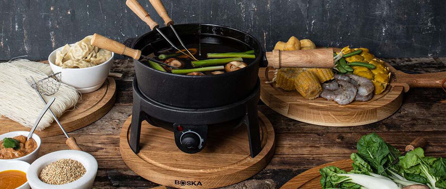 Servizio fonduta elettrico "Pro", 12 pezzi l 2,15/cm Ø40x28,5