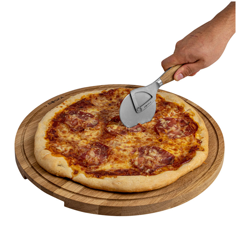 Tagliere per servire pizza tondo XL "Friends" cm Ø40x2