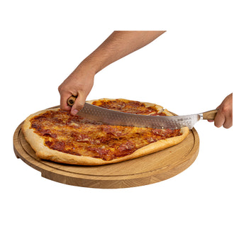 Tagliere per servire pizza tondo XXL "Friends" cm Ø47X2