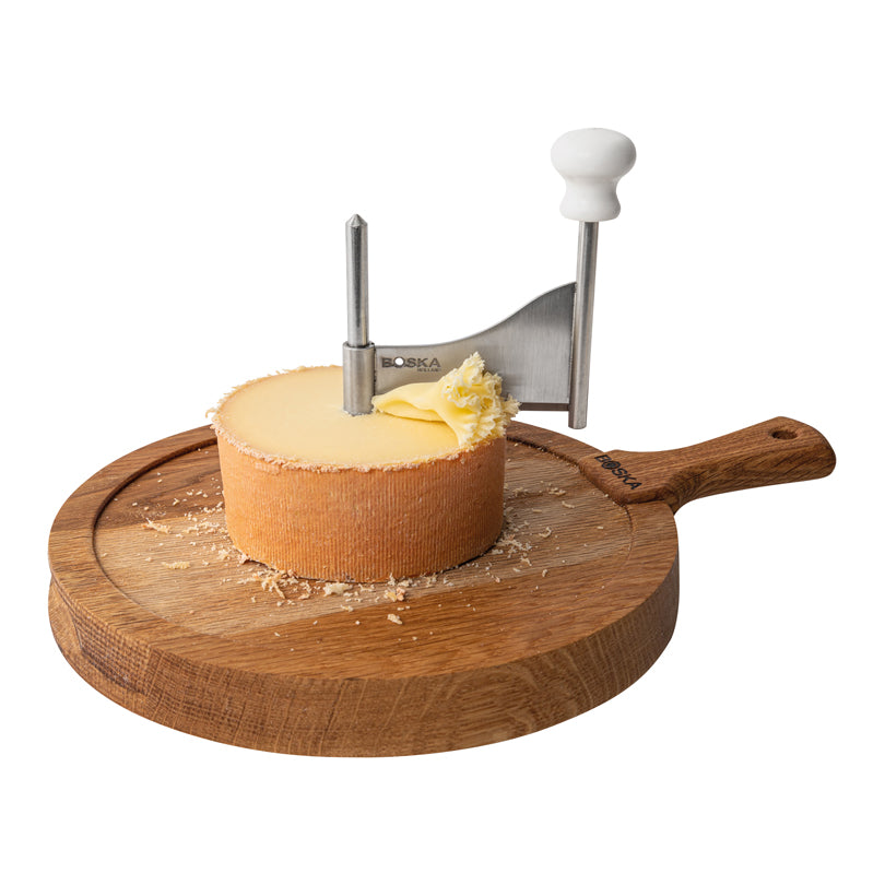 Tagliere raschia formaggio/Girolle "Friends" cm Ø23x6