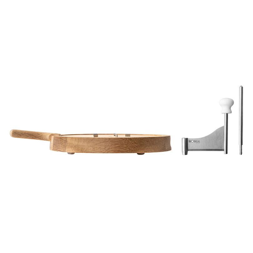 Tagliere raschia formaggio/Girolle "Friends" cm Ø23x6