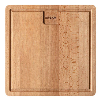 Tagliere da portata quadrato con scanalatura "Amigo" cm 23x23x1,5