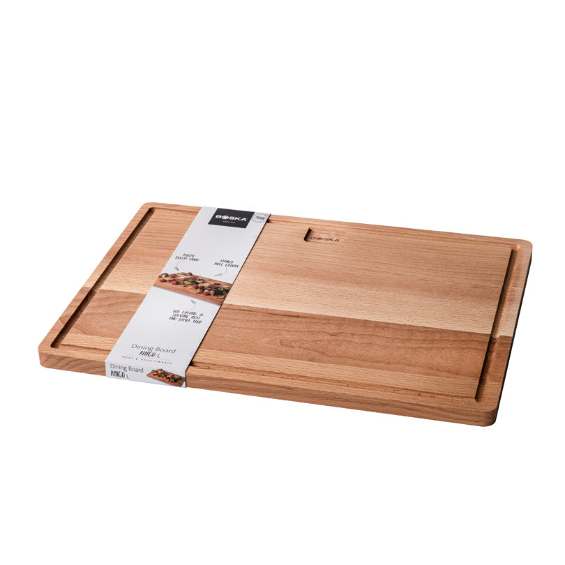 Tagliere da portata rettangolare con scanalatura "Amigo" cm 33x23,5x1,5