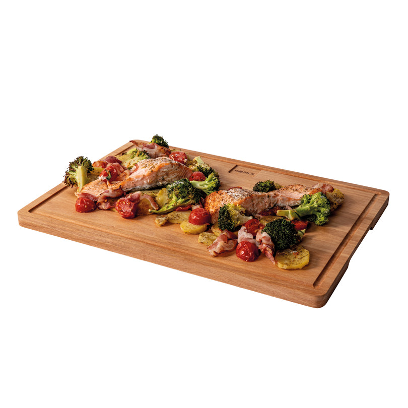 Tagliere da portata rettangolare con scanalatura "Amigo" cm 39x28,5x1,5