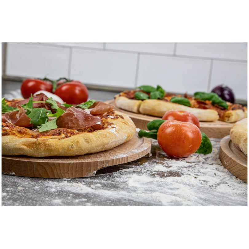 Tagliere per servire pizza tondo M "Amigo" cm Ø29,5x2