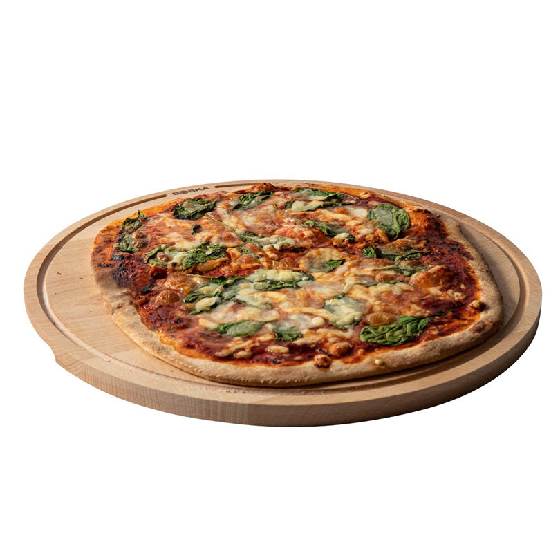 Tagliere per servire pizza tondo L "Amigo" cm Ø34x2