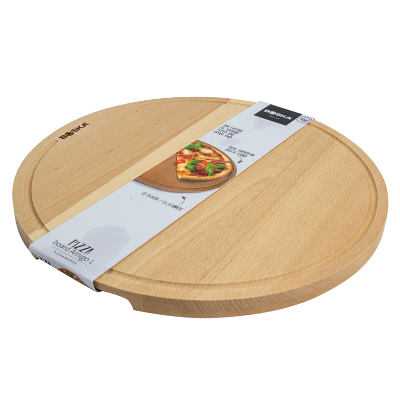 Tagliere per servire pizza tondo L "Amigo" cm Ø34x2