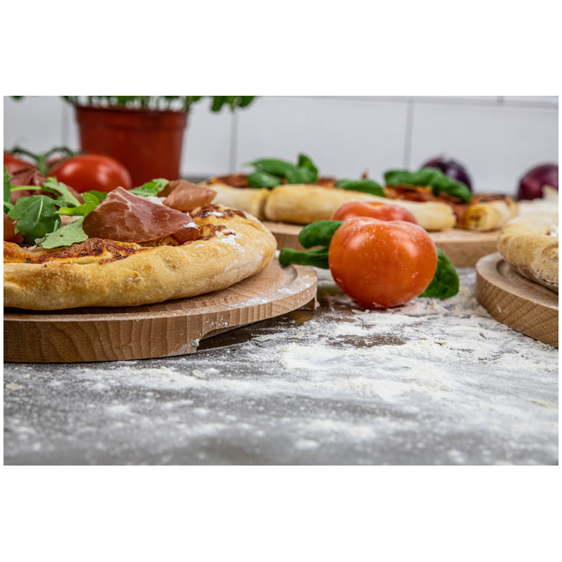 Tagliere per servire pizza tondo L "Amigo" cm Ø34x2