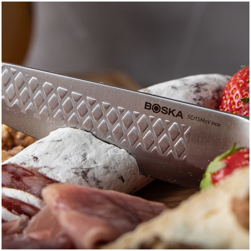 Set professionale formaggio tagliere + 9 coltelli "Monaco+" cm 35,8x13x5,5