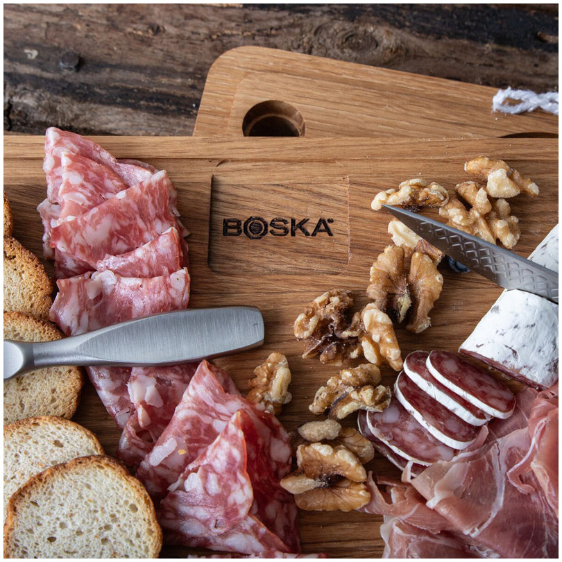 Set professionale formaggio tagliere + 9 coltelli "Monaco+" cm 35,8x13x5,5