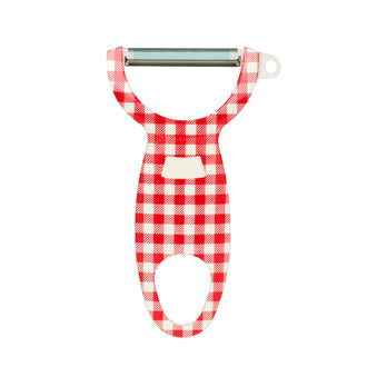 Pelatutto "Swiss Peeler - Gingham Squares", in display assortito da 24 pezzi cm 12x7x1,5