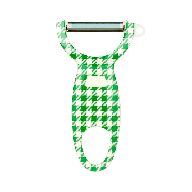 Pelatutto "Swiss Peeler - Gingham Squares", in display assortito da 24 pezzi cm 12x7x1,5