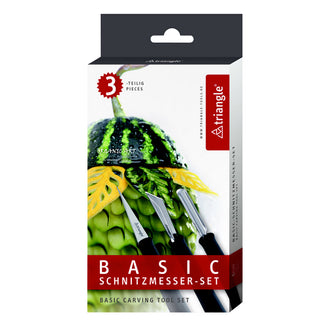 Set 3 coltelli per intagliare "Basic" Cm 5/14,5