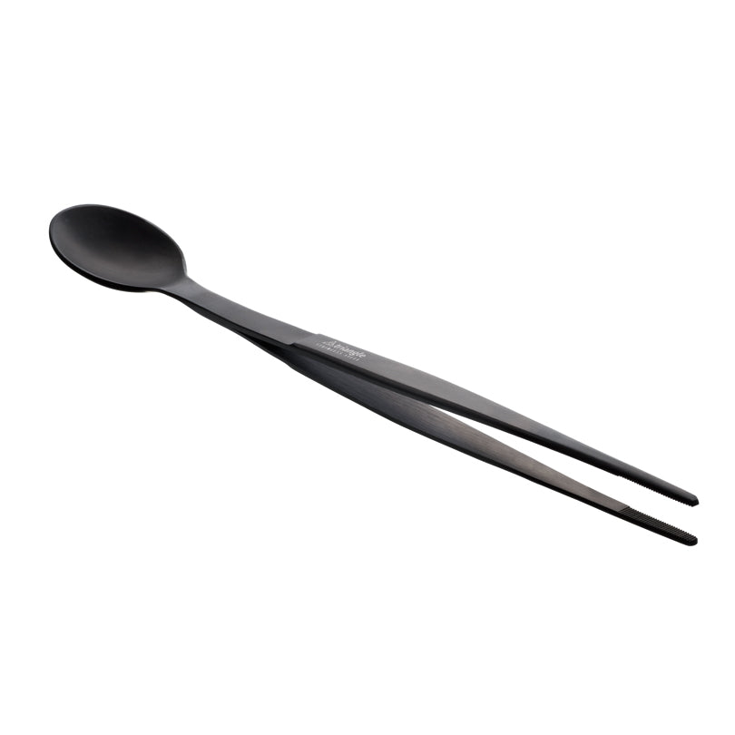 Cucchiaio d'assaggio con pinza "2 in 1" cm 2,5x17