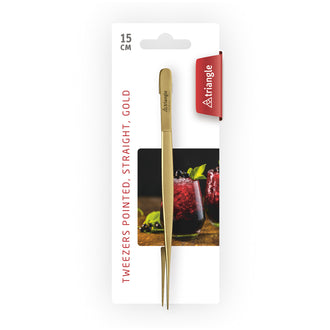 Pinza cucina di precisione, dritta e a punta cm 15