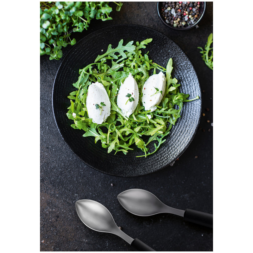 Cucchiaio forma quenelle con manico lungo, grande cm 4x24,5