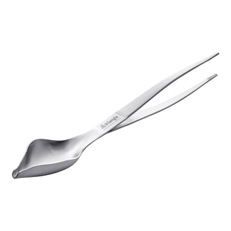 Cucchiaio decorazione piatti con pinza integrata cm 20
