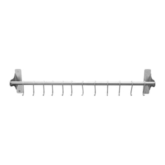 Asta appendi mestoli con 12 ganci cm 60x5,5x11,1