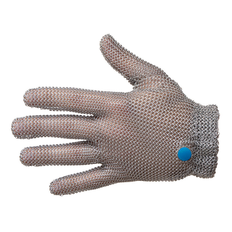 Guanto in maglia acciaio inox con cinturino elastico "L"