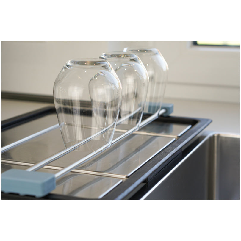 Portapanno/-spugna & Supporto scolapasta multifunzionale "4in1 drip.line", in display assortito da 24 pezzi cm 32,5-56,5