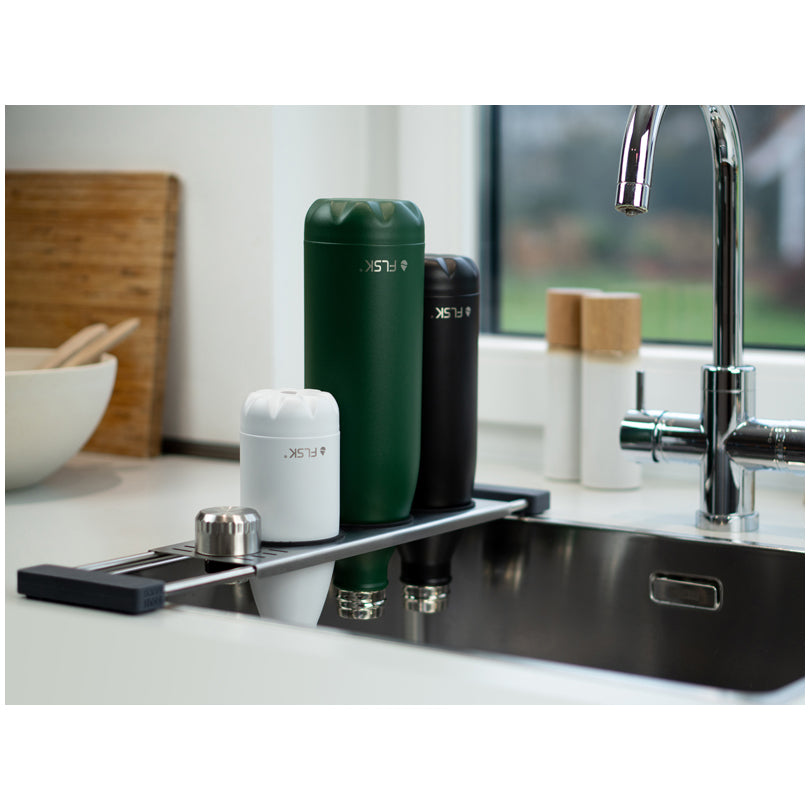 Supporto scolabottigile allungabile "Drip.it+", in display da 12 pezzi cm 10,5x37,5-56,5