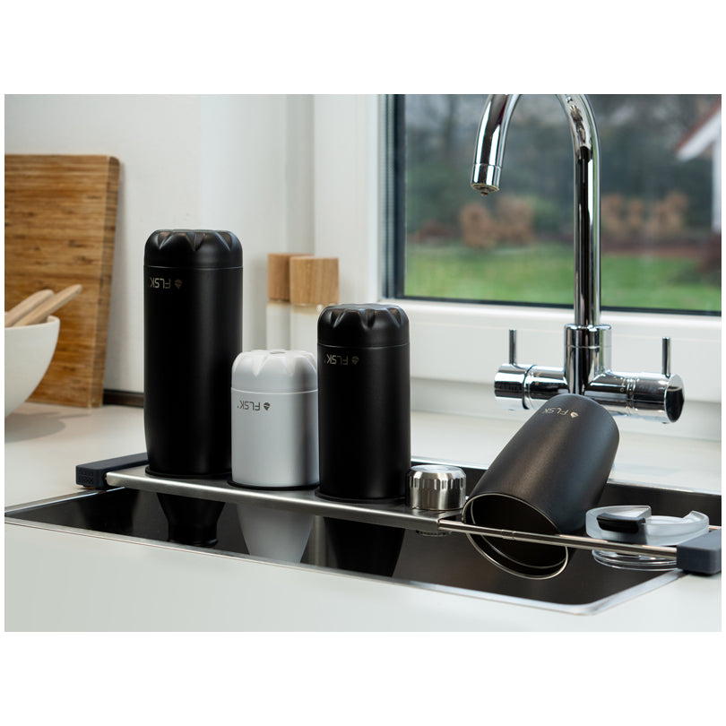 Supporto scolabottigile allungabile "Drip.it+", in display da 12 pezzi cm 10,5x37,5-56,5