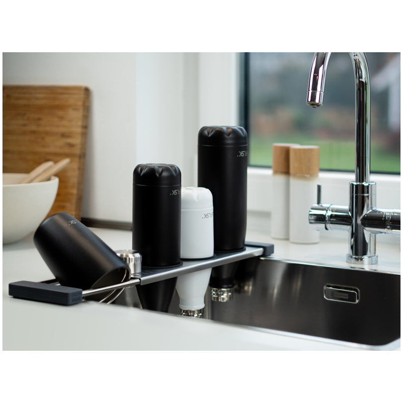 Supporto scolabottigile allungabile "Drip.it+", in display da 12 pezzi cm 10,5x37,5-56,5