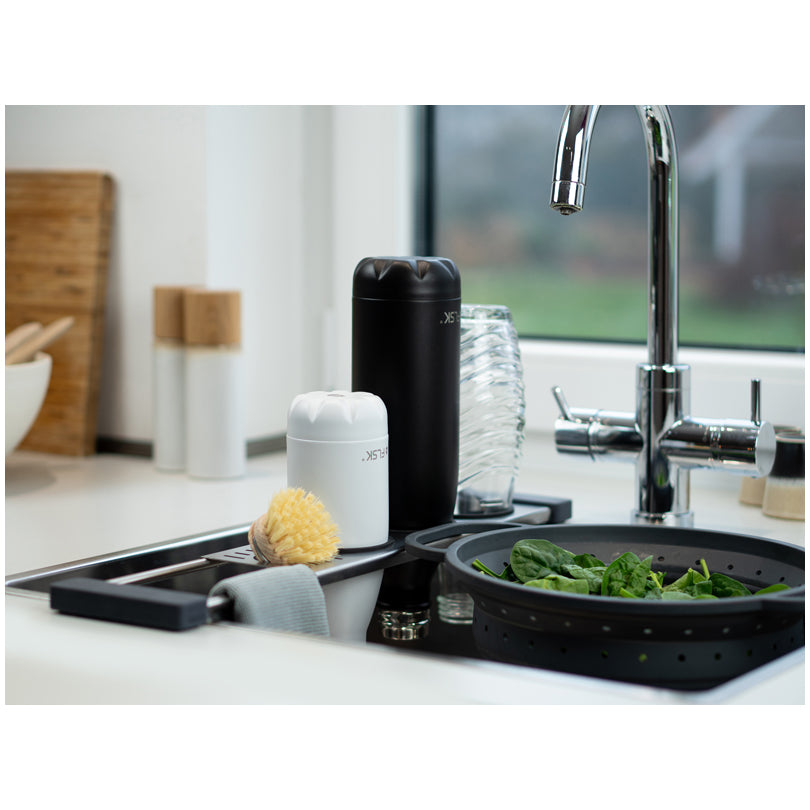 Supporto scolabottigile allungabile "Drip.it+", in display da 12 pezzi cm 10,5x37,5-56,5