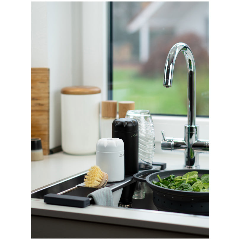 Supporto scolabottigile allungabile "Drip.it+", in display da 12 pezzi cm 10,5x37,5-56,5