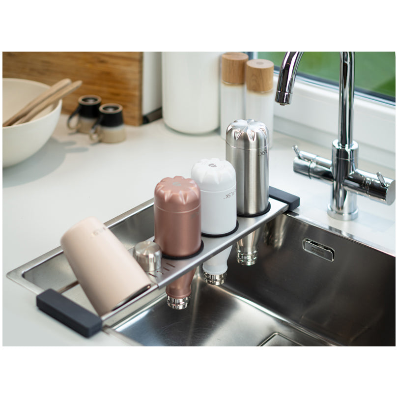 Supporto scolabottigile allungabile "Drip.it+", in display da 12 pezzi cm 10,5x37,5-56,5