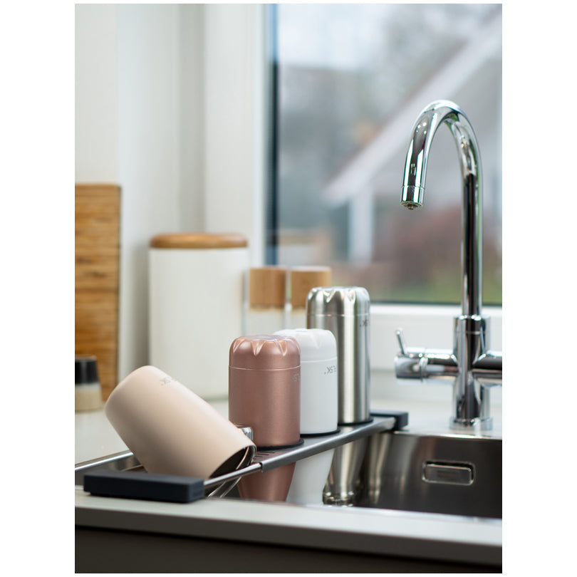 Supporto scolabottigile allungabile "Drip.it+", in display da 12 pezzi cm 10,5x37,5-56,5