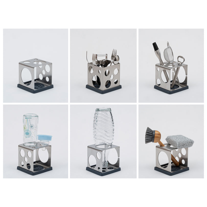 Supporto scolabottiglie "dri.cube" cm 11x10x11