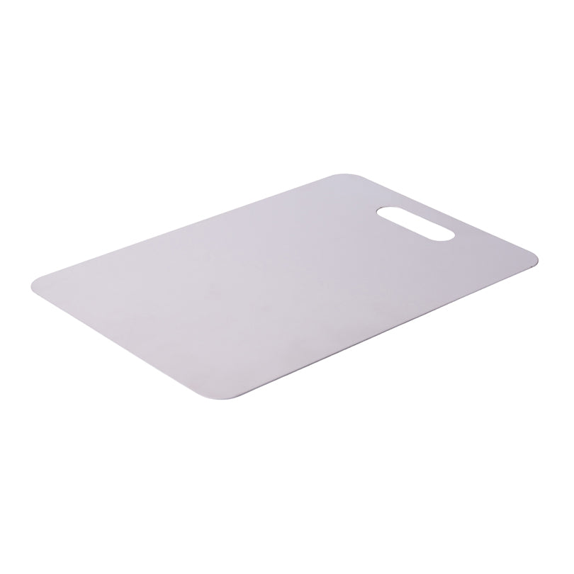 Tagliere rettangolare in acciaio inox (18/10) con finitura satinata cm 45x30x0,1