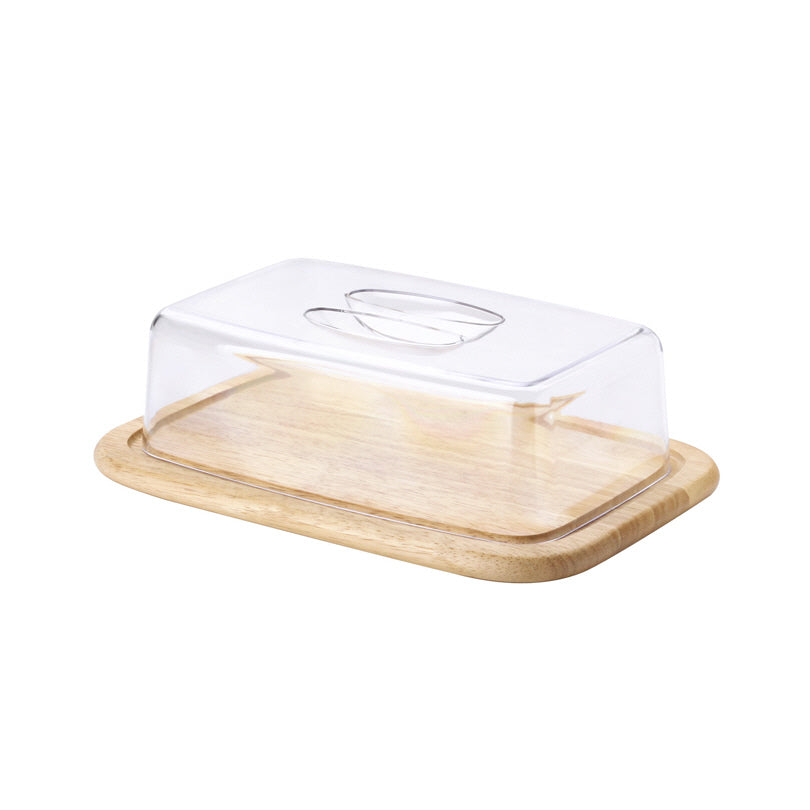 Campana formaggio rettangolare con tagliere M cm 30x20x8,5