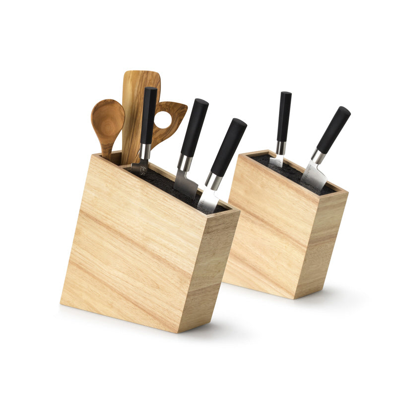 Ceppo coltelli inclinato con inserto flessibile cm 29x9x28