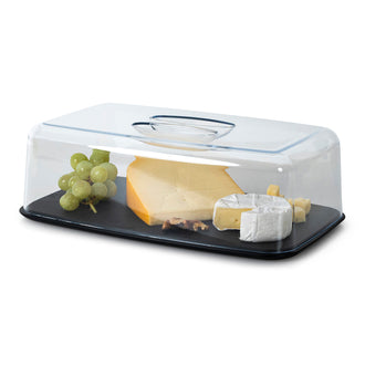 Campana formaggio rettangolare con piatto Duracore cm 34x21x11