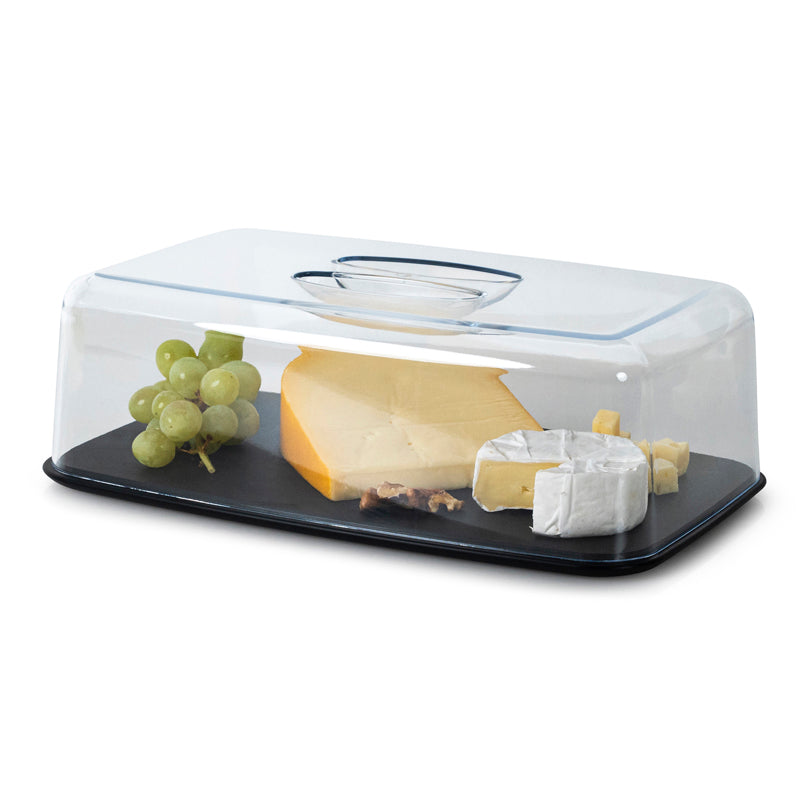 Campana formaggio rettangolare con piatto Duracore cm 34x21x11