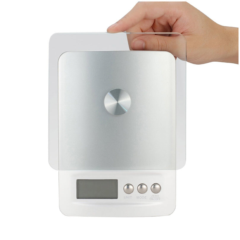 Bilancia cucina digitale con piattaforma in vetro 1g/5kg cm 20,2x15x3,4