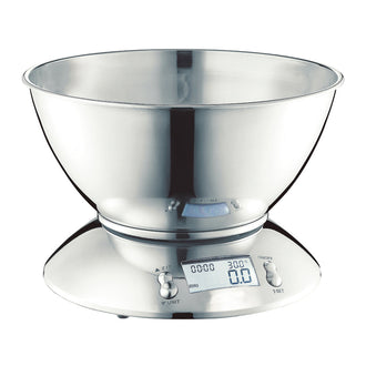 Bilancia cucina digitale "Lucida" con bastardella 1g/5kg cm Ø21,5x14,5/l 1,8