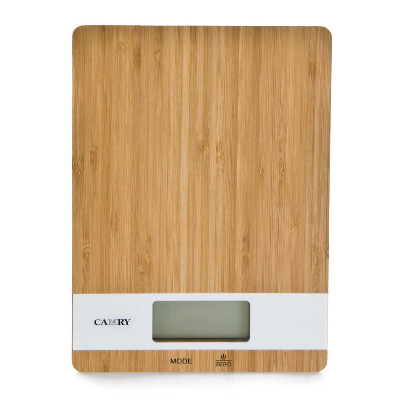 Bilancia cucina digitale con piattaforma in bambù 1g/5kg cm 23x17x2,2