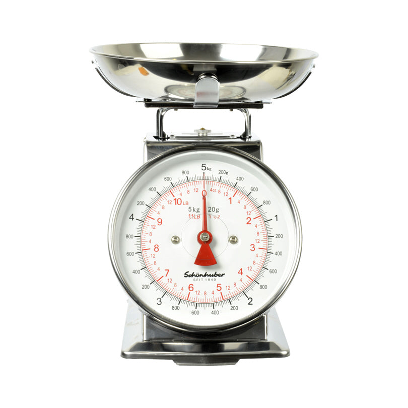 Bilancia cucina meccanica "Retro" con vassoio staccabile 20g/5kg cm 20,5x25,5/l 0,8