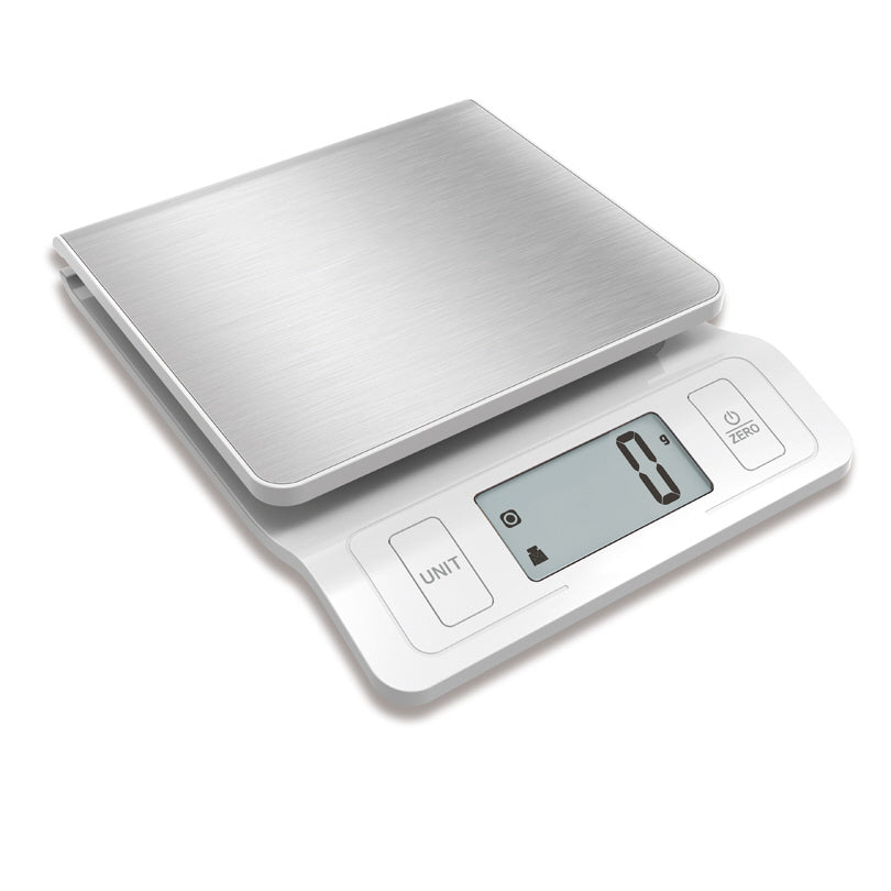 Bilancia da cucina digitale con piatto in acciaio inox 1g/5kg cm 15x19,5x3,4