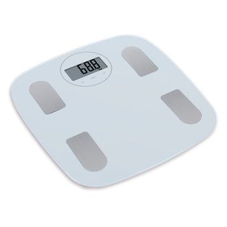Bilancia pesapersone/analisi massa corporea digitale "Body Control" 100g/180kg cm 31x30x2,1